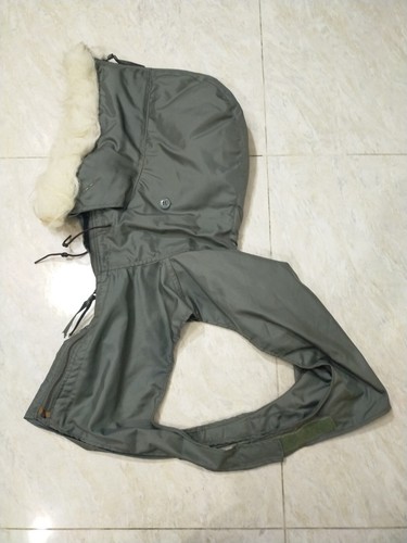 vintage 70s US Air Force Cwu 36/P Hoodie Parka Vietnam War Flight Usaf Jacket - Picture 4 of 9