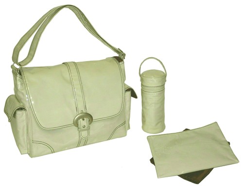 Kalencom Laminated Buckle Bag, Chocolate Corduroy