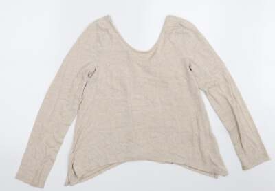Akemi + Kin Damen Sweatshirt Beige Viskose Mischung Größe S