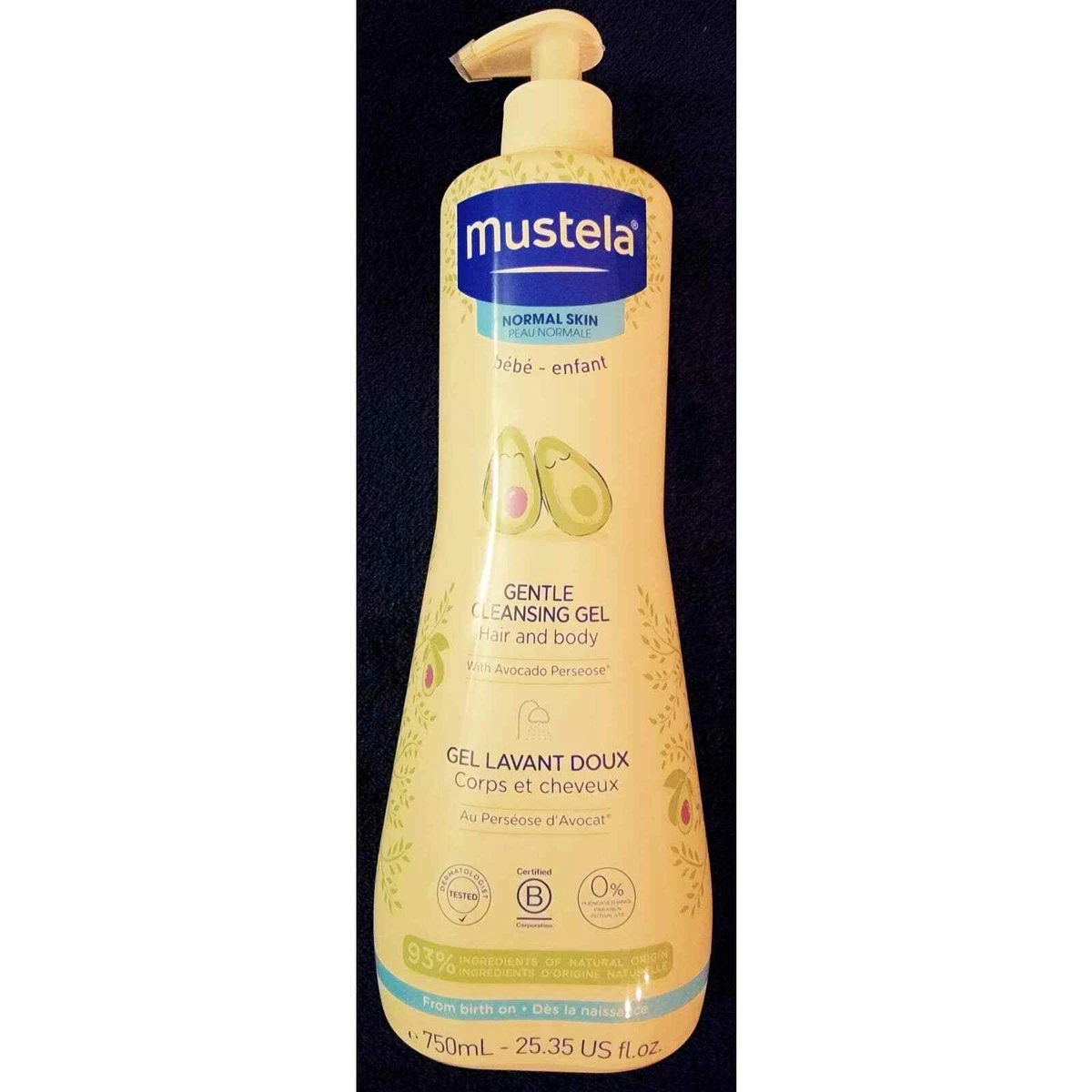 Mustela gentle cheap cleansing gel 750ml
