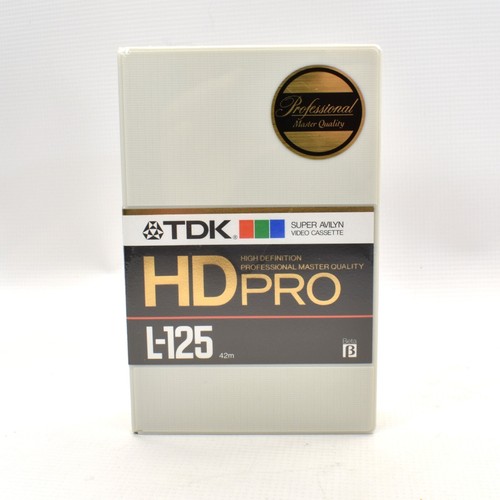 TDK Beta HD Pro L-125 hdp Estuche Sellado de 5 Cinta Blanca De Colección Alta Calidad Nuevo - Imagen 2 de 5