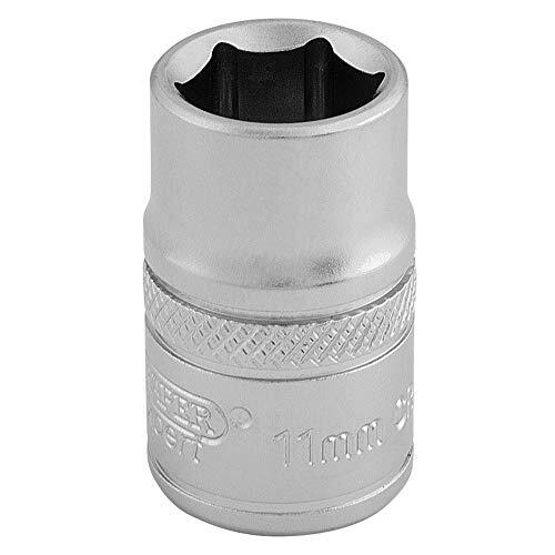 Draper d-mm/MS Square Drive 6 Point Metric socket, blu, 11 mm, 3/20,3 cm