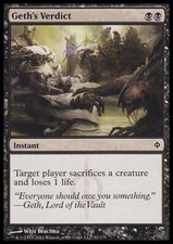 MTG Magic the Gathering Geth's Verdict (61/180) New Phyrexia NM