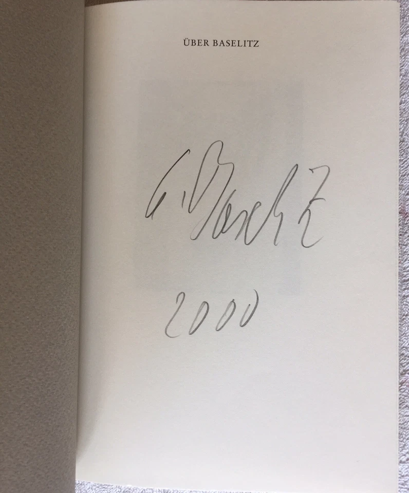 Georg Baselitz signiert Kunst Katalog handsigned Unterschrift Autogramm Signatur - Bild 2 von 2