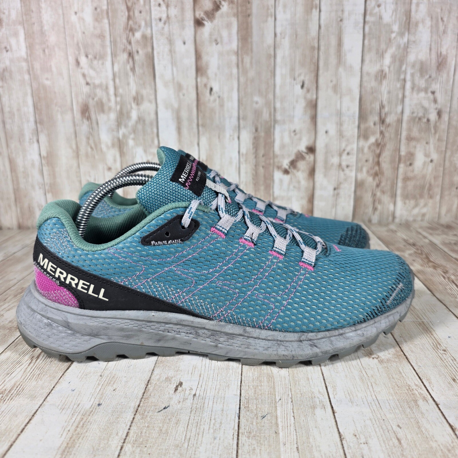 Scarpe da trail running Merrell fly strike sneakers sportive leggere taglia 11