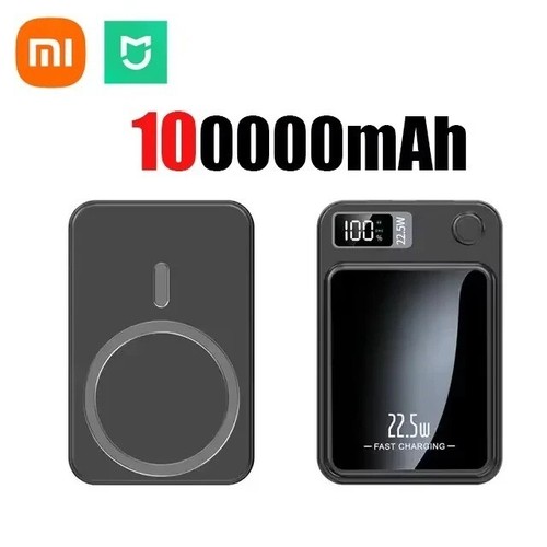 Chargeur rapide sans fil banque d'alimentation magnétique 100000mAh pour iPhone LIVRAISON GRATUITE - Photo 13 sur 14