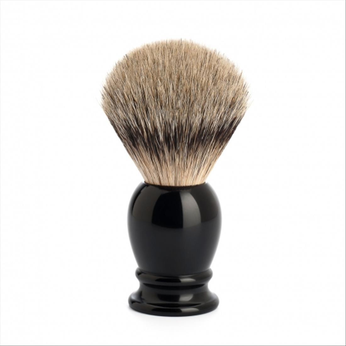 PENNELLO DA BARBA MUHLE 93K256 SILVER TIP SHAVING BRUSH TASSO ARGENTATO GERMANY
