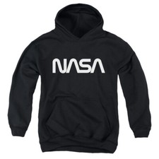NASA WORM LOGO Kids Hoodie Sweatshirt SM-XL BOYS GIRLS SZ 6-20