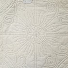 Quilt Pillow Shams 23"x 29" Cream Pillowcase Queen Set of 2 Polyester Anluoer