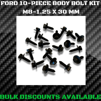 1980+ Ford Car Pick Up Truck Van SUV Convertible Metric Body Bolts M8-1.25 X 30