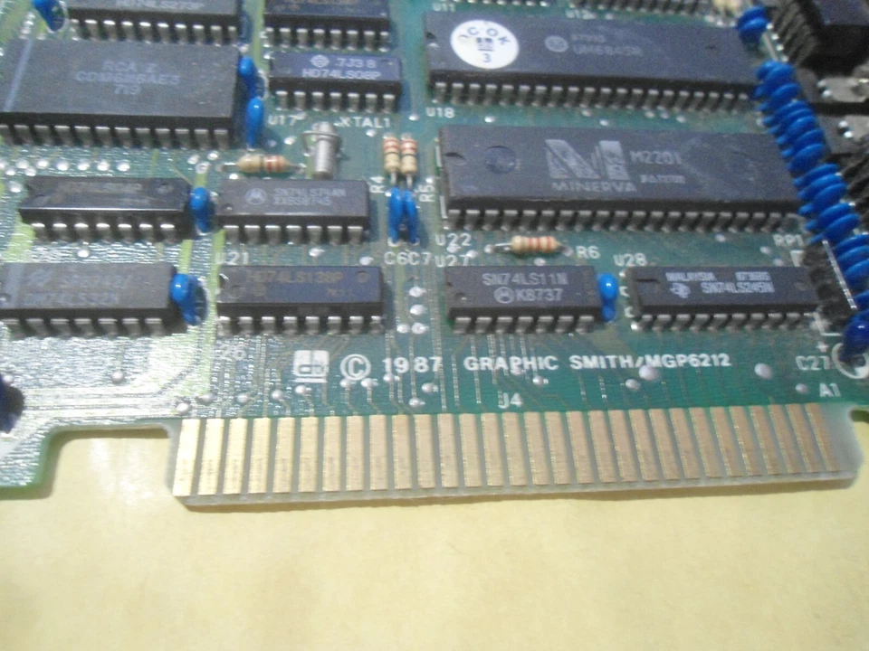 SCHEDA VIDEO MONOCROMATICA + PARALLELA - 8 BIT ISA - DTK PII-143 - SMITH/MGP6212 - Immagine 3 di 4