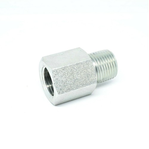 Steel Pipe Adapter Fitting 1/2 Female Npt x 1/2 Npt Male Water Oil Fuel Liquid - Picture 1 of 6