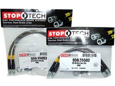 Stoptech Stainless Steel Braided Brake Lines Front Rear Set 3500335502
