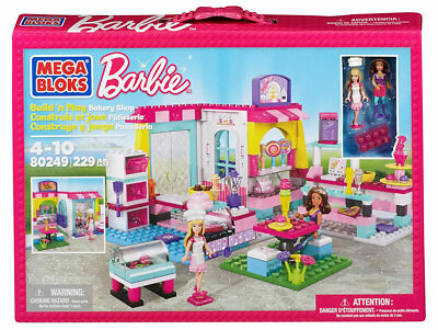 Mega Bloks Barbie Build and Play Bakery Shop 229 Teile. ( Baujahr 2013) Construx