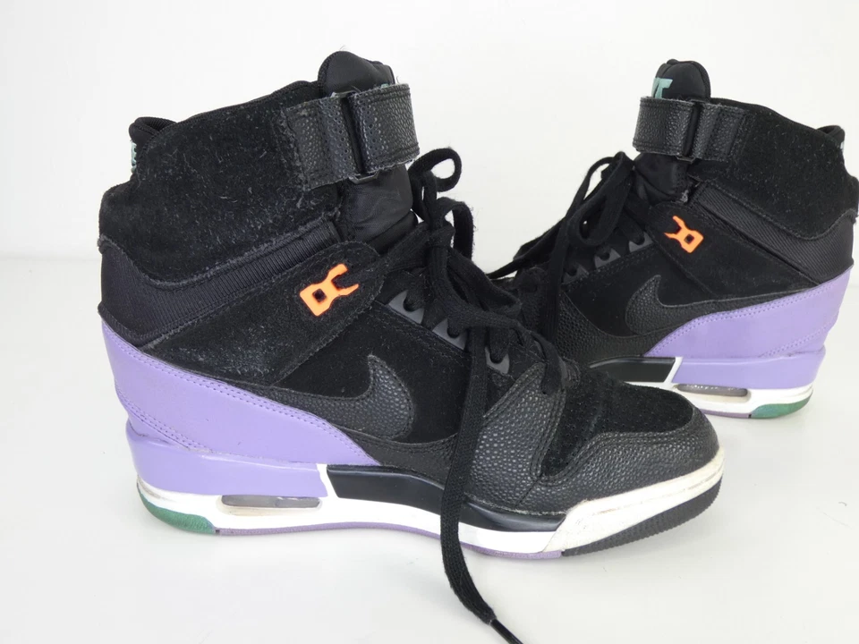 Nike Wedge Trainers Revolution Sky Hi Black Lilac Sneaker Gr. EU 38,5 UK 5 - Bild 3 von 4