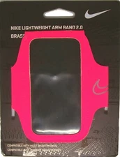 NEW NIKE LIGHTWEIGHT ARM BAND 2.0 VIVID PINK/BLACK IPHONE IPOD DEVICE CARRIER