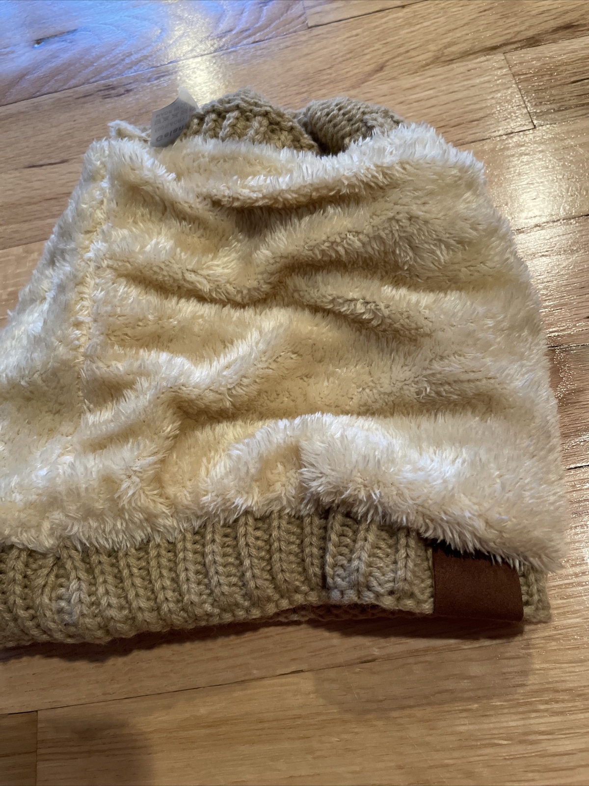 PONY Cappello donna Galange marrone chiaro "coda di cavallo in cima" OSFA