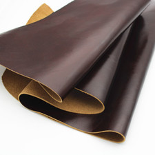 Cowhide HIDE Leather First Layer Oil Wax Cowhide Scrap Crafts Fabric Dark Brown