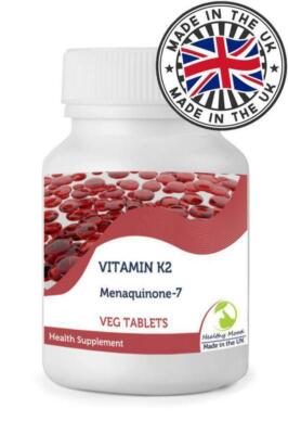 Vitamin K2 Menaquinone­7 Veg 500mcg 120 Tablets Health Supplements