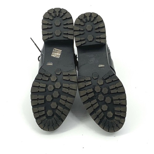 ASOS Womens Patent Leather Black Ankle Boots Chunky Punk Buckles Size 7W - Picture 9 of 11