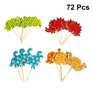 72X-set-Dinosaur-Toppers-Pick-Cupcake-Topper-Baby-Shower-Birthday-Party-Decor