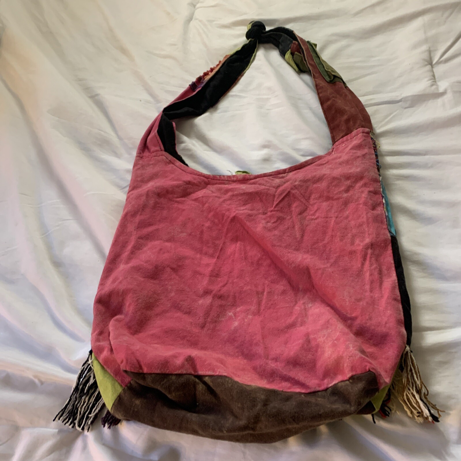 Rising International Boho Patchwork Shoulder Tote… - image 2