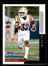 David Montgomery 2019 Score Rookie Card #DFT-21. rookie card picture