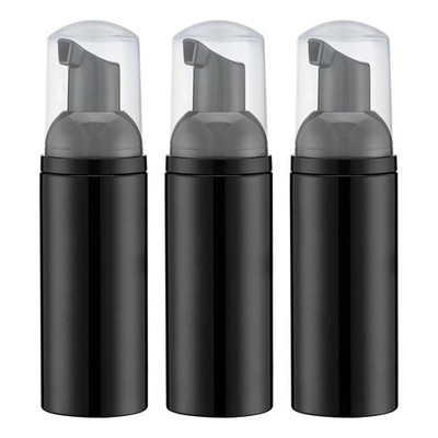Tekson Soap Foam Bottle Black Pump Empty Travel Foaming Lash Shampoo Dispenser