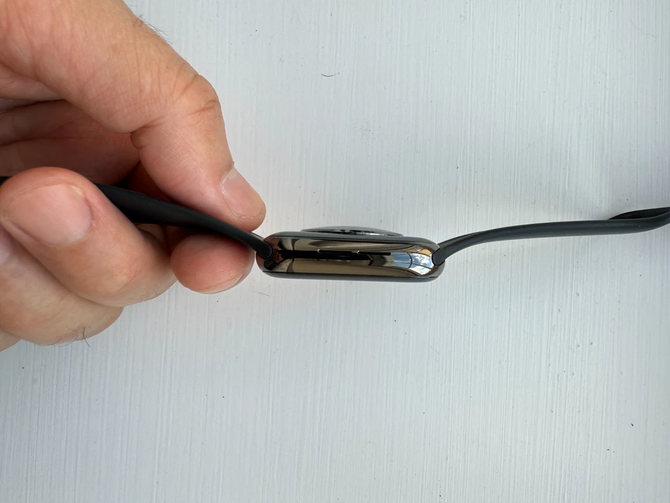 Apple Watch Series 6 44mm Graphite Stainless Steel Case and Black Silicone Band, - Image 2 of 4