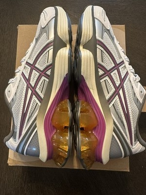 Asics Gel Kinetic Fluent White Truffle Grey - 1203A591-100 6 Women s / 4.5 Men s