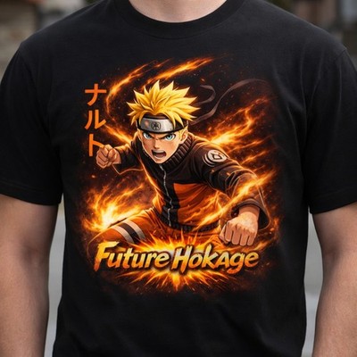Naruto Custom T-Shirt ''Future Hokage'' - Gratis Name - Anime