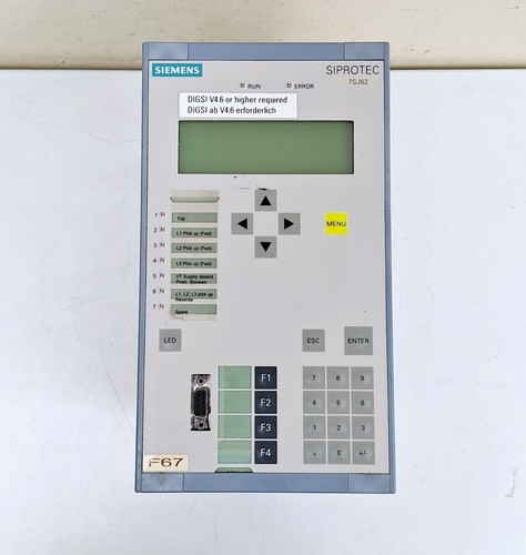 Siemens 7SJ6211-4EB20-1FC0/EE / SIPROTEC 7SJ62 Distance Protection Relay