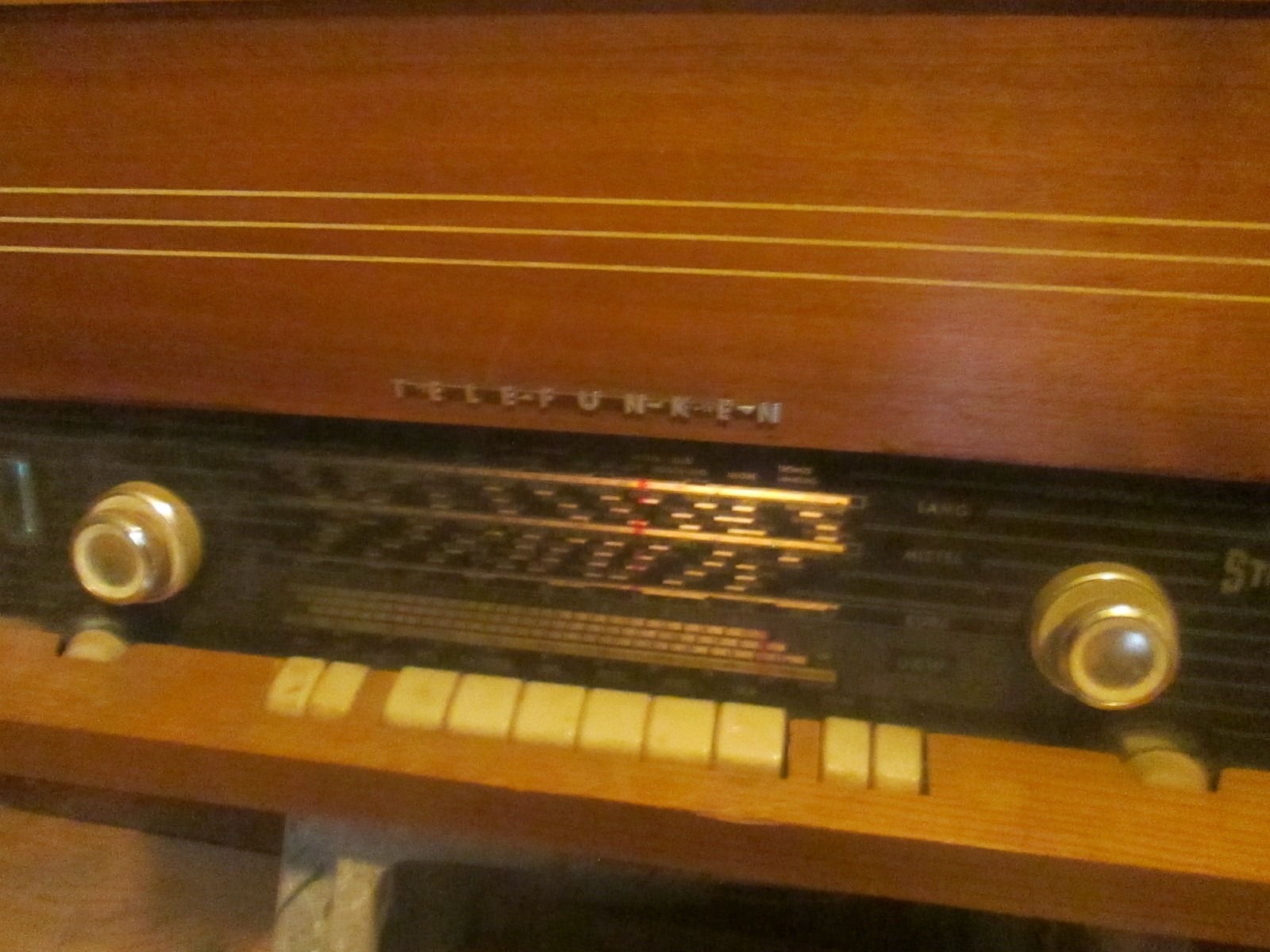 Vintage Telefunken BOLERO Radio/ Phonograph Console Needs Work Local Pickup Only