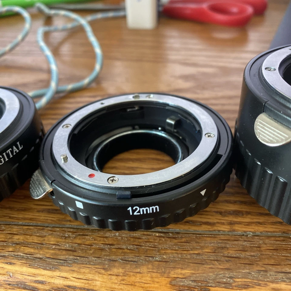 Conjunto de tubos de extensão Misc N-AF 12/20/36mm para Nikon AF #G650 - Imagem 4 de 4