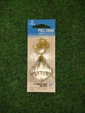 Westinghouse Pull Chain 12 Beaded Ceiling Fan Light Polished Brass 77093