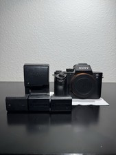 Sony A7SII Mirrorless Camera Body with 3 Batteries, And Charger. FOR PARTS