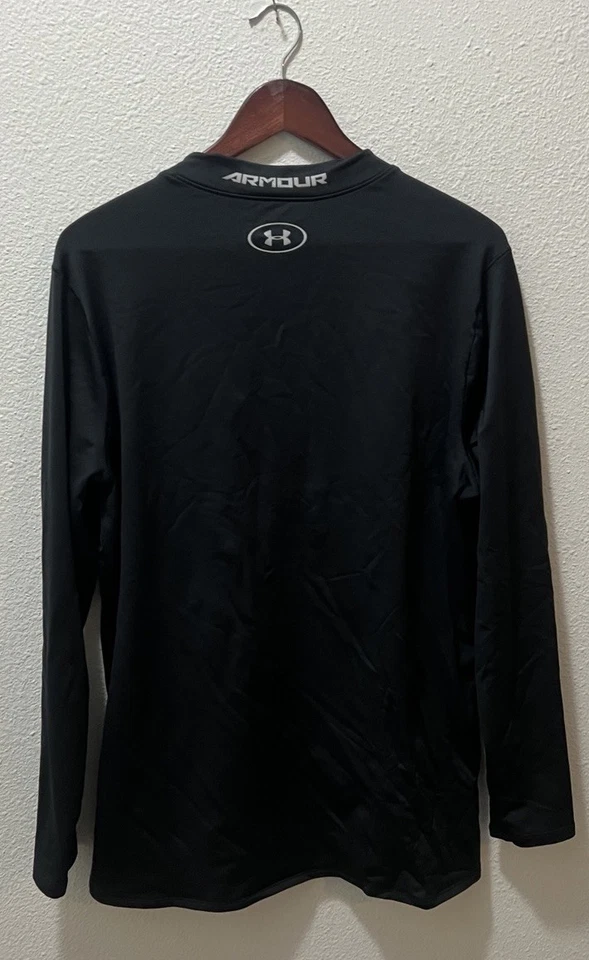 Under Armour Negro Coldgear Simulación Cuello Tortuga Cold Gear Compresión Hombres XL Foto 4 de 4