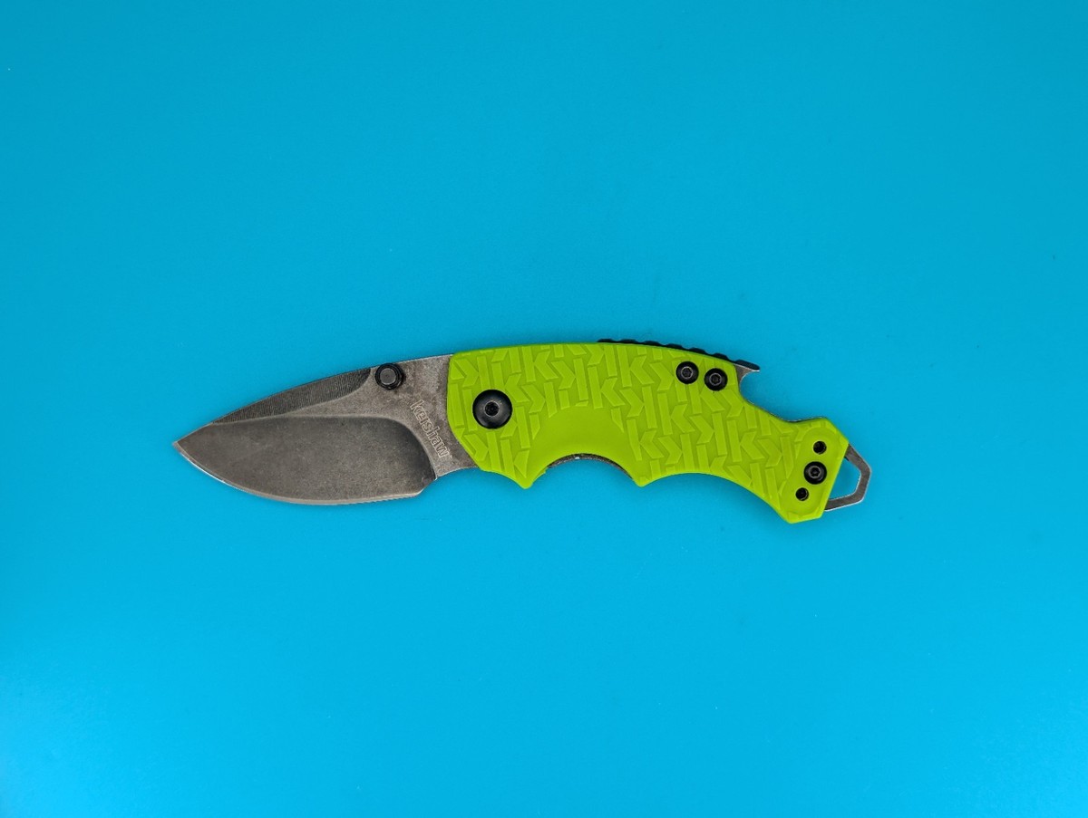 Kershaw 8700LIMEBW Shuffle Linerlock Folding Knife Pocket Folder