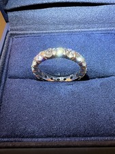 18-stone 3.60 ct FG/VS Clarity Natural Diamond Platinum Eternity Band