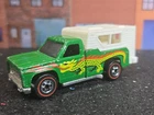 Hot Wheels Redline Backwoods Bomb Green Dragon Camper, perfect roller
