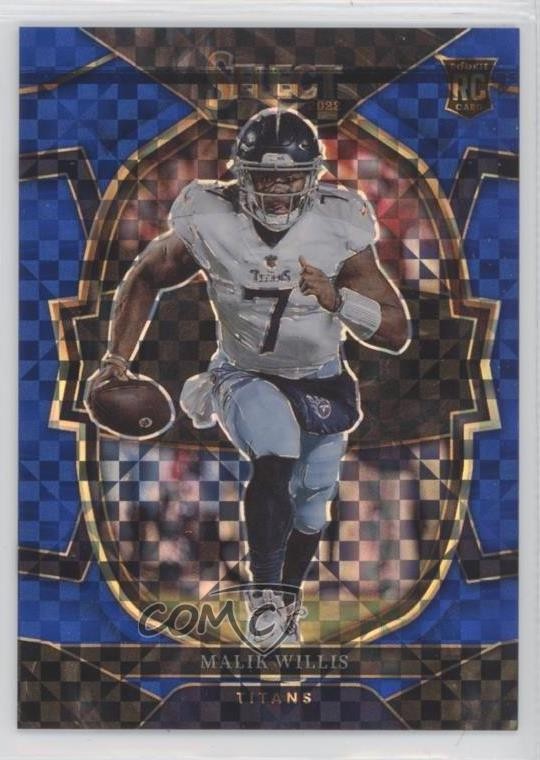 2022 Panini Select Concourse Blue Prizm 186/199 Malik Willis #38 1i2y