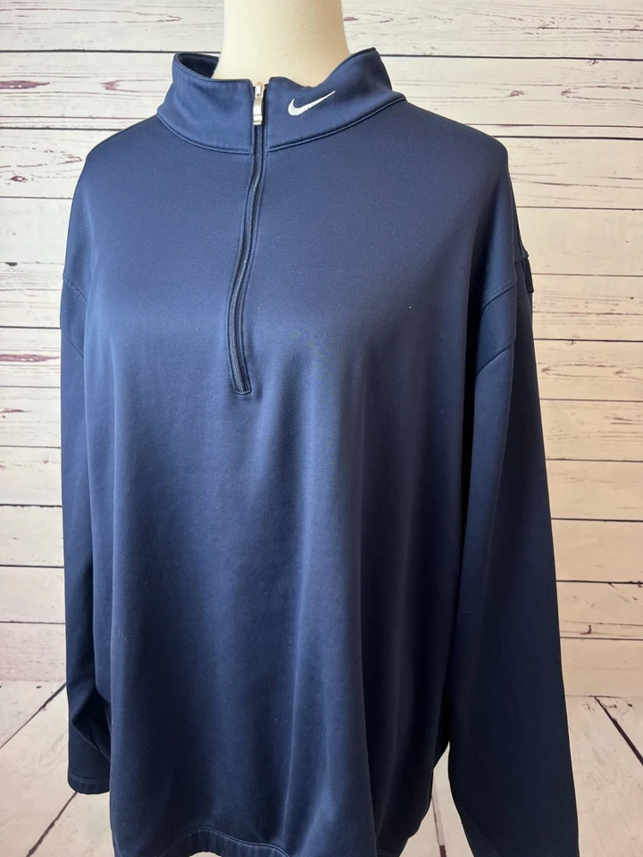 Nike Golf Cortavientos XXL Sudadera Pullover Ajuste Térmico 2X 2XL 381259 Azul Foto 4 de 4