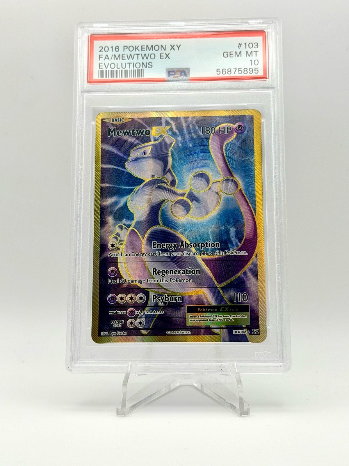 Mewtwo ex 2016 XY: Evolutions #103/108 Holo (Full Art) Price Guide