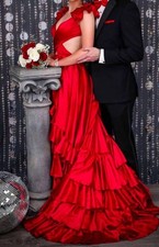 Sherri Hill Dress Size 2 red prom dress