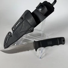 RARE SOG Specialty Knives Seal Pup SEKI JAPAN Fixed Blade Knife & Sheath NICE