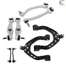 Front Upper Lower Control Arm Kit W/Sway Bar Links For Tesla S 2012 13-19 2020