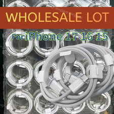 For iPhone Air 17 16 15 Pro Max USB C To USB C Fast Charge 60W Braided Cable Lot