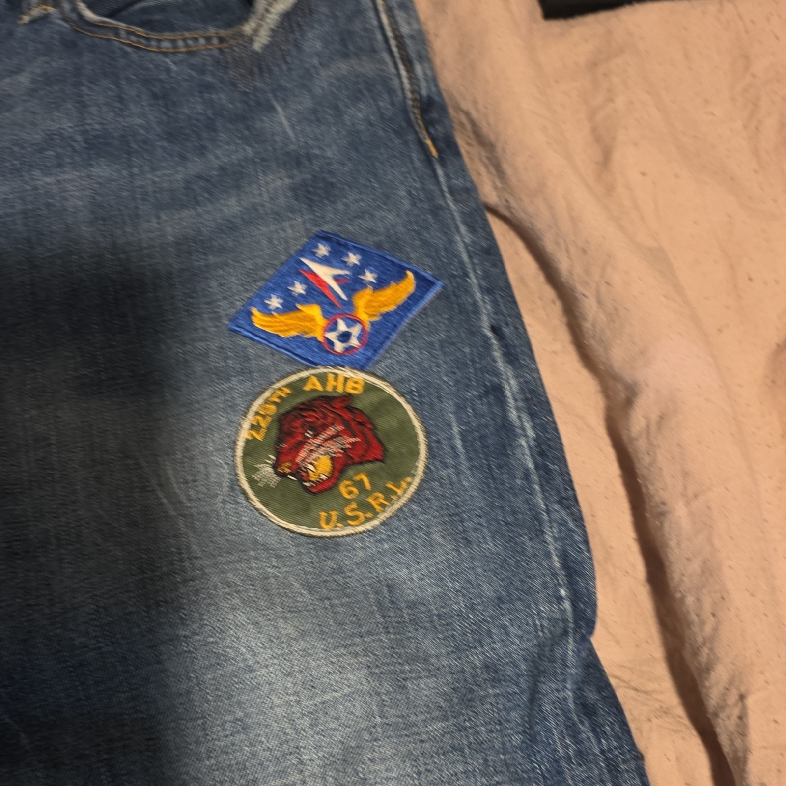 Polo Ralph Lauren Straight Patchwork Distressed B… - image 2