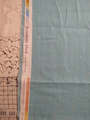 Rainbow Dust by Kate x Kasey Paintbrush Studios-BTHY 18x50 Double Gauze Blue