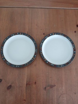 2x Denby Marrakesch kleine Beilagenteller 17 cm, 6,75 cm